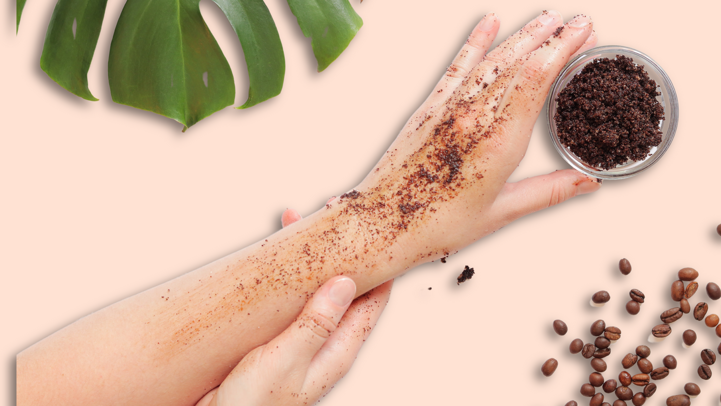 Coffee scrub - cleans, scrubs, moistures, de-tanning, glowing complexion