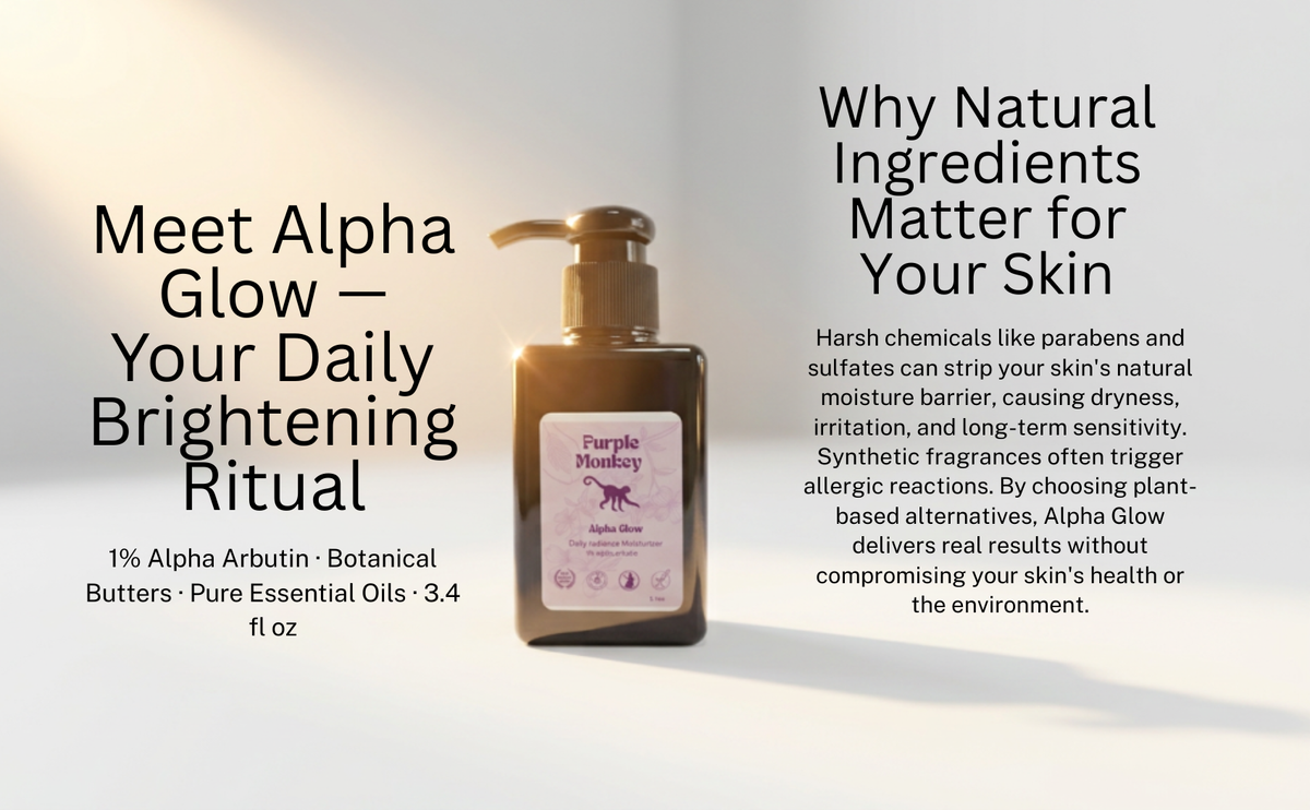 Purple Monkey Beauty Alpha Glow glow‑boosting moisturizer for dull skin