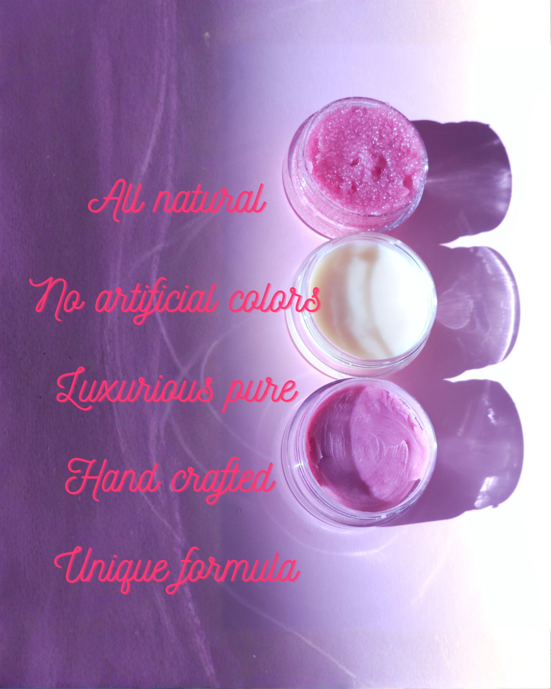 Purple Monkey Beauty lip care set for gentle exfoliation and long‑lasting moisture